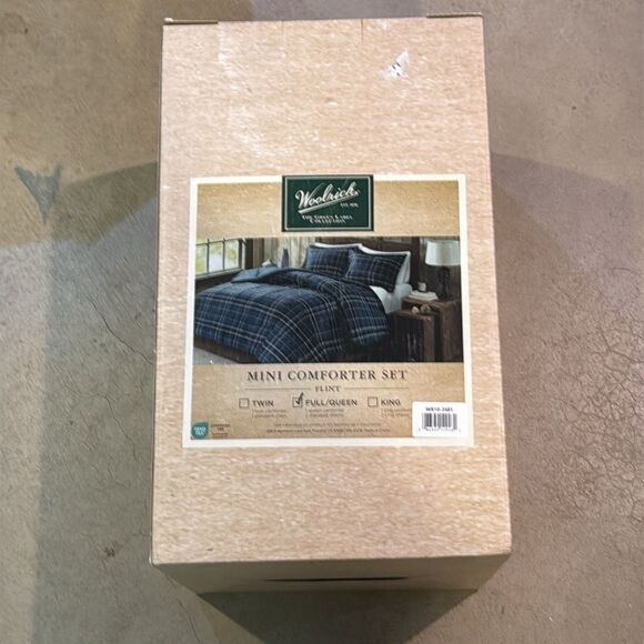 Woolrich Flint 3 Piece Down Alternative Comforter Mini Set,Navy,Full/Queen - Picture 8 of 10